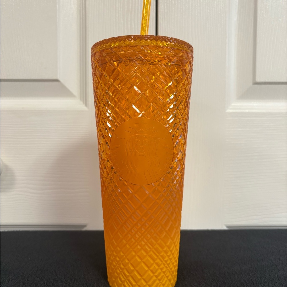Starbucks 2022 24oz Jeweled Tumbler in Mango Ombré🥭